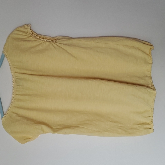 Lemon yellow crochet boho top - Picture 4 of 4